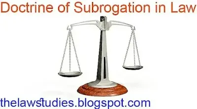 Principle of Subrogation