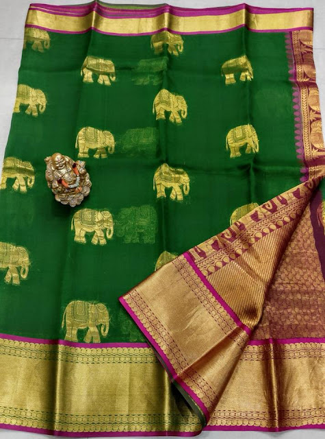 kanchi organza sarees 