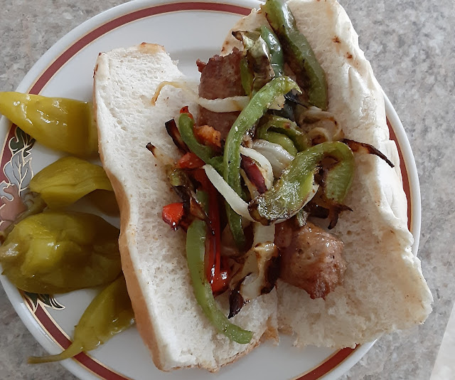 Sausage and Grilled Peppers