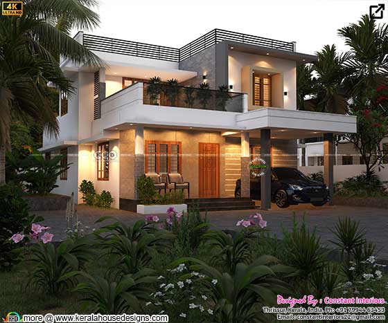 4 BHK contemporary style house