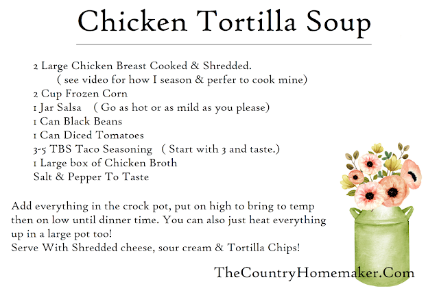 Chicken Tortilla soup recipe