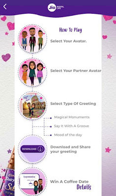 Jio Valentine's Day Offer Pop your Heart campaign