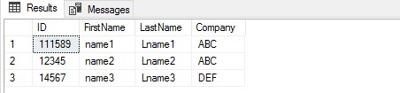 OPENXML and XQuery Output Scenario 1