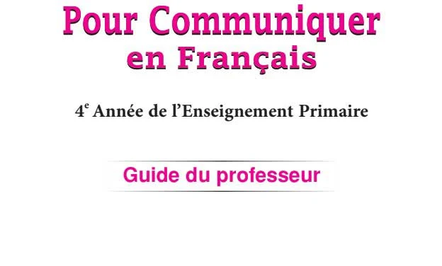 Pour-Communiquer-en-Français-4-année-de-l'enseignement-primaire