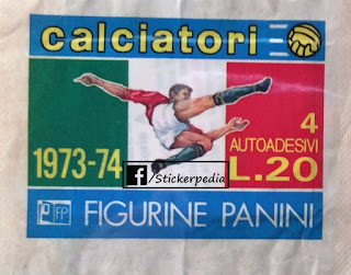 copertina Calciatori Panini 1973/74