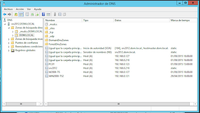 Limpiar el DC en nuestro DNS Server.