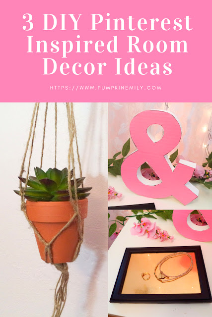 3 DIY  Pinterest  Inspired Room  Decor  Ideas  Pumpkin Emily