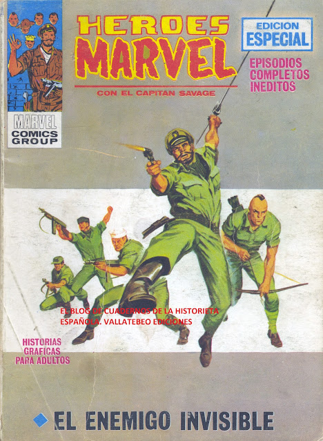 Héroes Marvel 8. Capitán Savage. Vértice, 1972