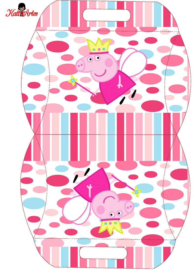 Peppa Pig Fairy: Free Printable Pillow Box.