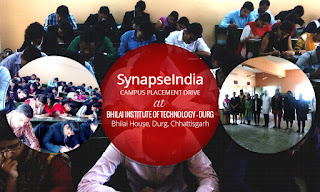 SynapseIndia campus placement drive at BIT Durg