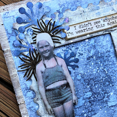 Sara Emily Barker http://sarascloset1.blogspot.com/ One Last Beach Day Shabby Card #timholtz #sizzixalterations #stampersanonymous #rangerdistress 2