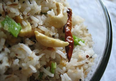 Coconut Rice with Cashews and Spices