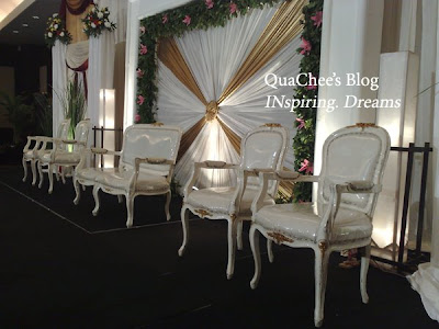 Tulle organza wedding stage decoration