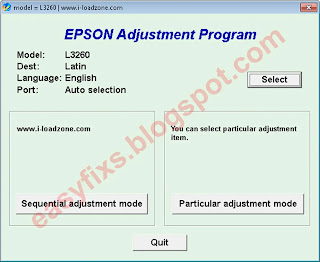 Adjustment Program Epson L3260 - Latin ver.1.0.1