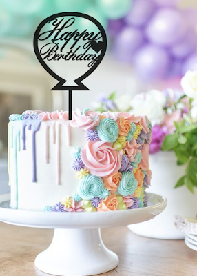 Happy Birthday cake topper