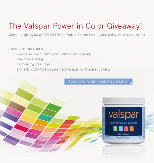 valspar paint colors. FREE Paint From Valspar!