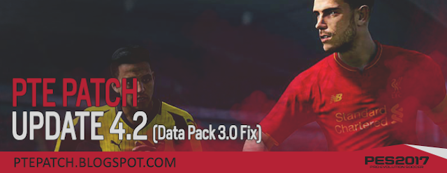 PES17 PTE Patch 2017 UPDATE 4.2 - RELEASED 13/02/2017