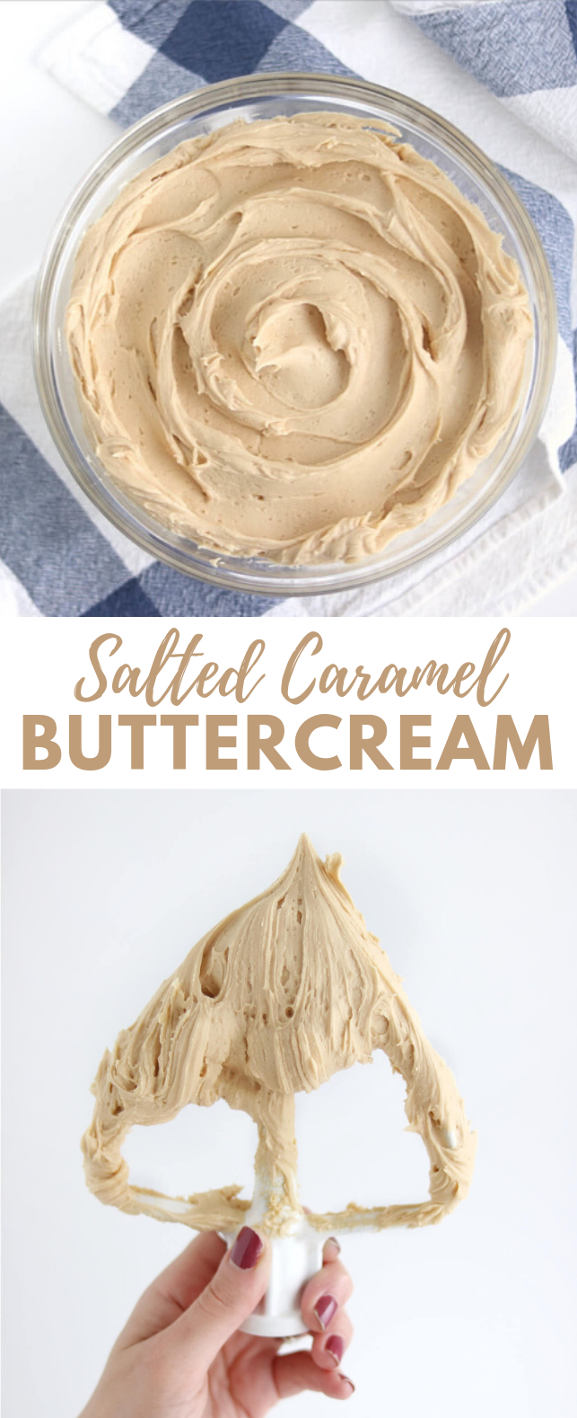 Salted Caramel Buttercream Recipe #dessert #cake