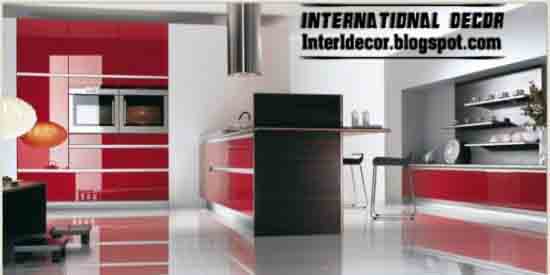 New Classic Red kitchen Designs - kitchen Designs in Red color