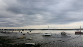 Heybridge basin Estuary with the tide going out - Essex