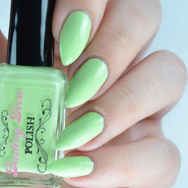 pastel green nail polish