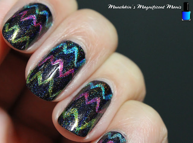 Electric- Holo Taco Nail Design