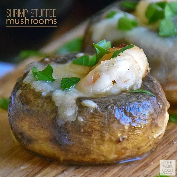 Shrimp Stuffed Mushrooms | by Life Tastes Good