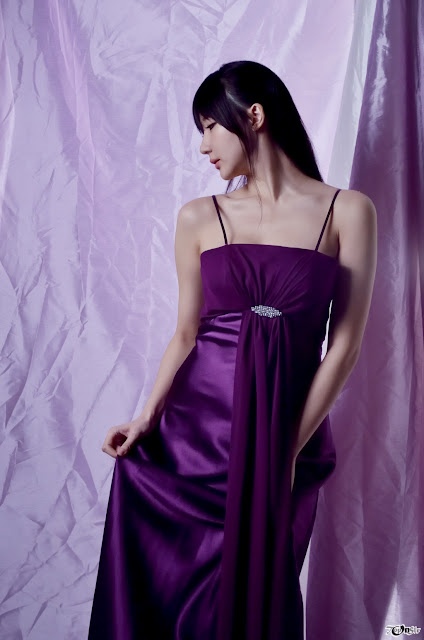 Yeon Da Bin Gorgeous in Purple Maxi