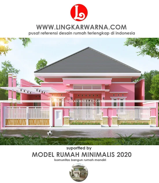 gambar rumah tema pink