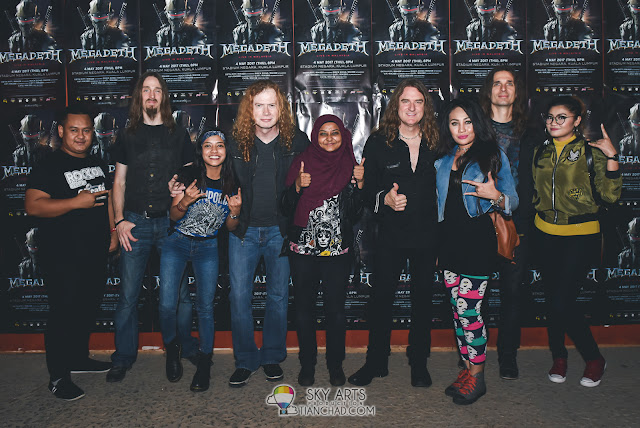 MEGADETH LIVE IN MALAYSIA 2017 STADIUM NEGARA Concert Photo Fans Meet and Greet