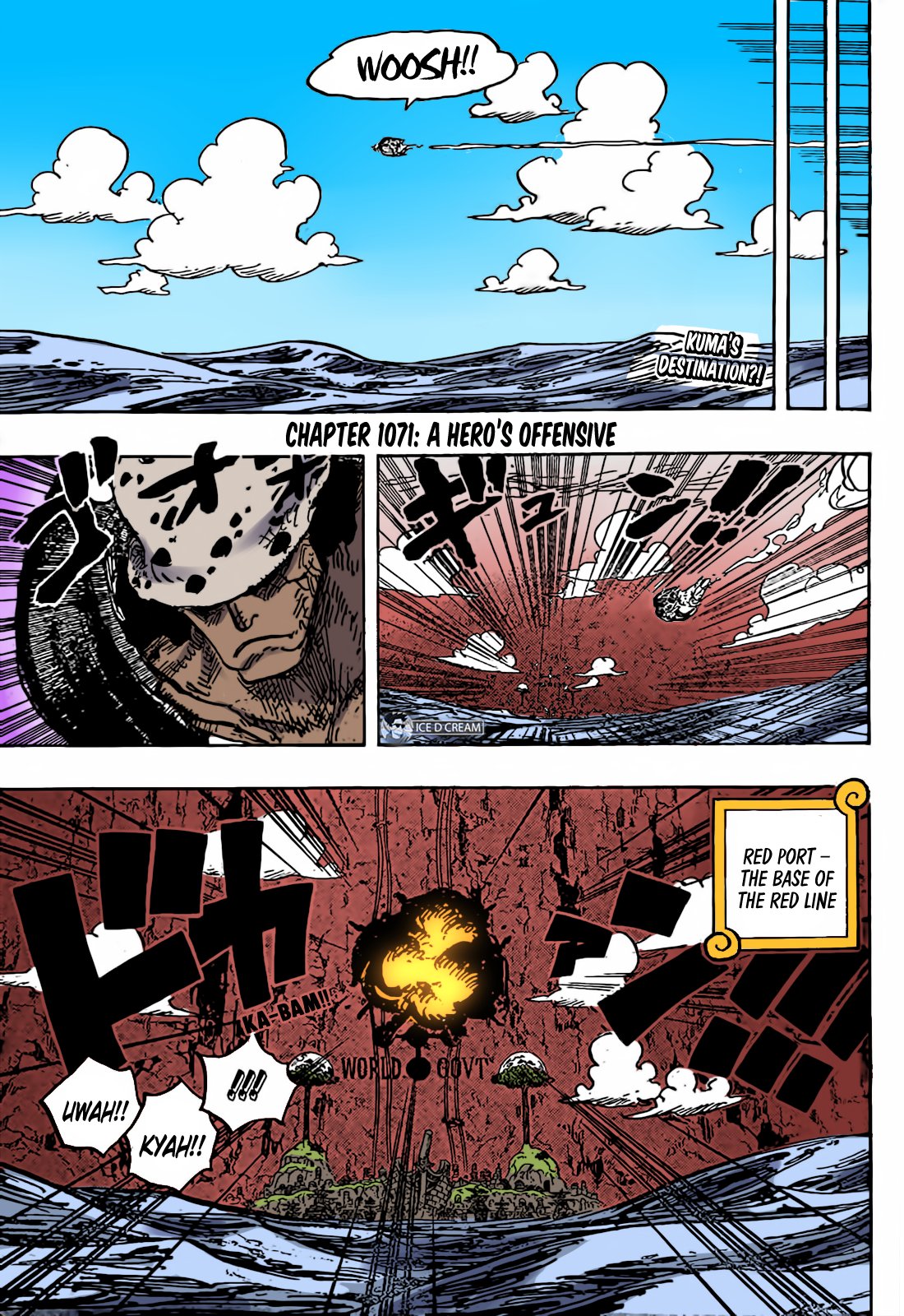 One Piece Chapter 1071 A Hero's Offensive Colored Full