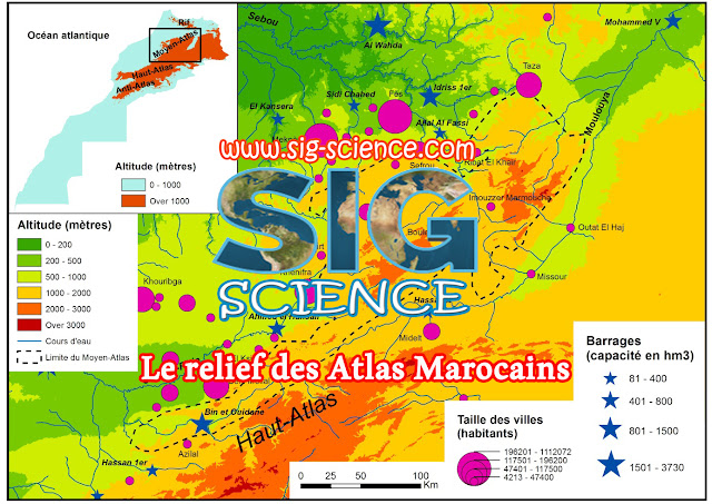 Le relief des Atlas Marocains : contribution des processus asthénosphériques et du raccourcissement crustal, aspects chronologiques