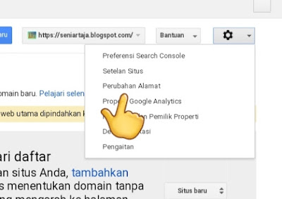 Jangan Lupa Menganti Alamat Blog di Webmaster ketika Berpindah ke Domain