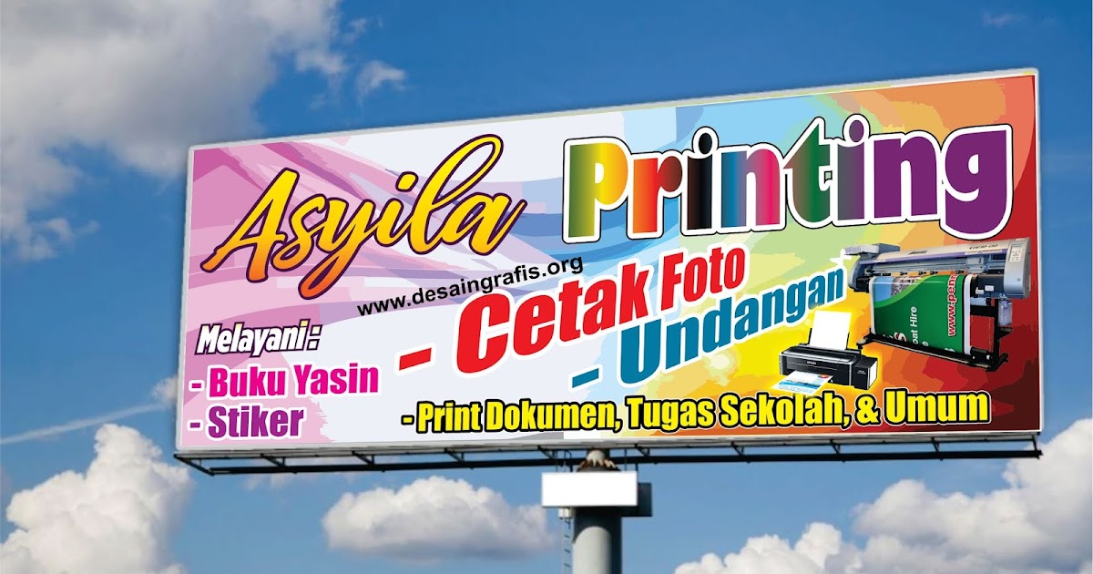  Contoh  Banner Usaha Percetakan  Kumpulan Desain  Grafis  