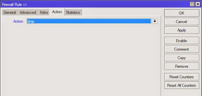 Gambar Firewall Filter Action