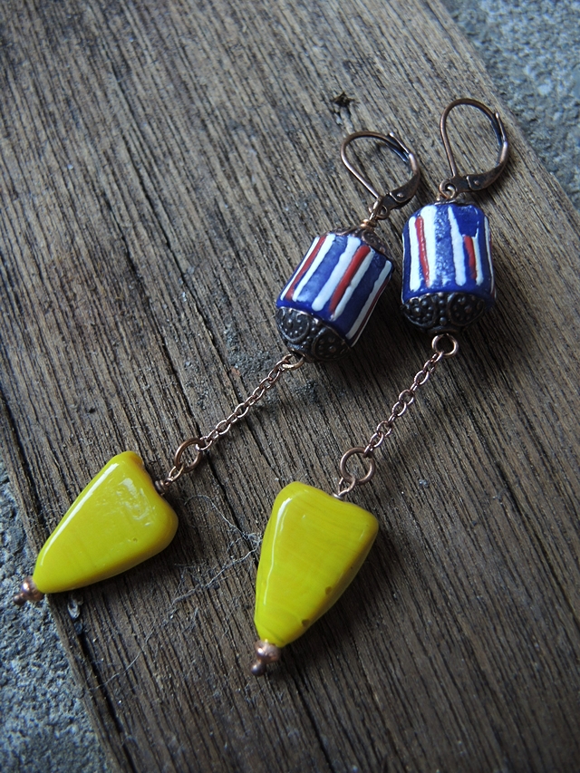 DIY oorbellen/earrings : 'Kakum'