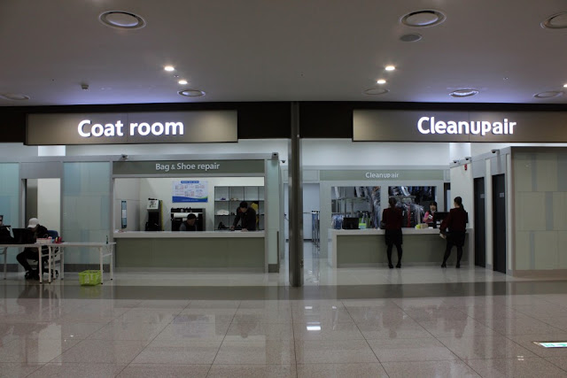 Laundry and coat room in Incheon Airport T2