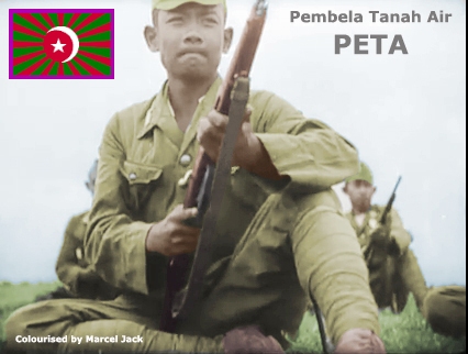 Foto foto Jadul tempo dulu Tentara Peta  Pembela Tanah Air 