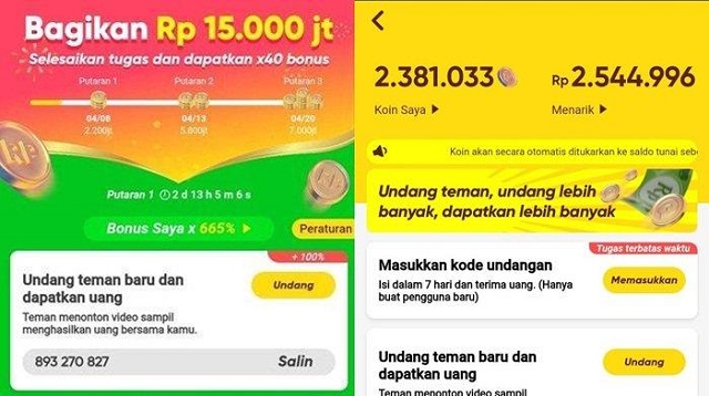 Cara Mendapatkan Uang Snack Video di iPhone