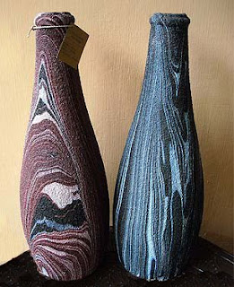 Antique flower vase decorative sand color_001