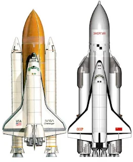 USA and USSR SPACE SHUTTLE