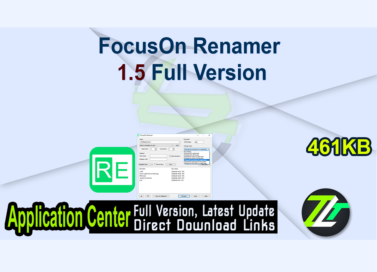 FocusOn Renamer 1.5 Full Version