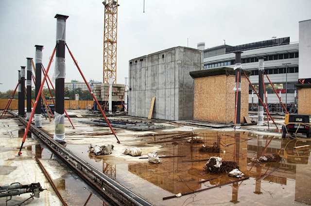 Baustelle Gesundbrunnen, Neubau Empfangsgebäude, Fertigstellung 2014, 13357 Berlin, 12.10.2013