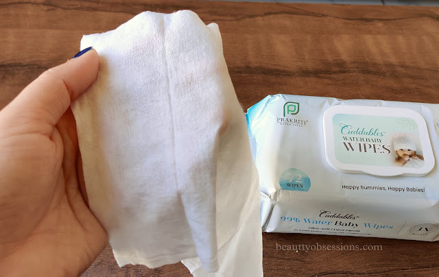 Cuddables Water Baby wipes review