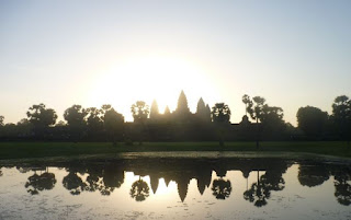 Amanecer en Angkor Wat.