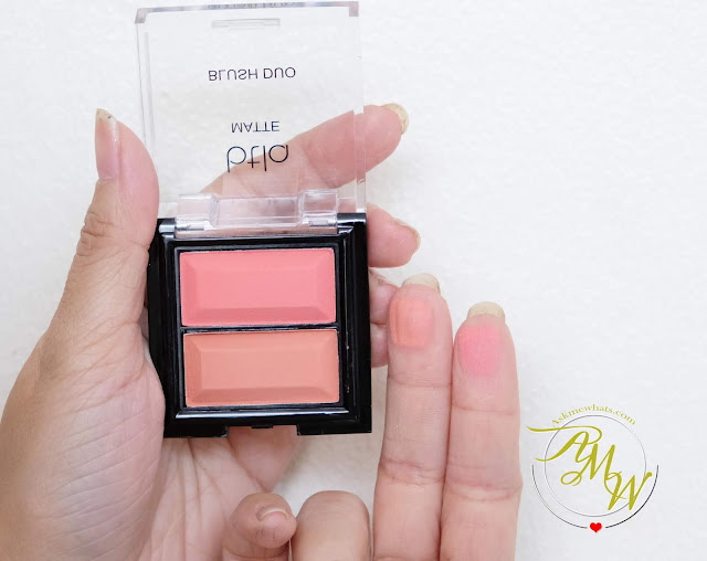 swatch photo of BTLA Matte Blush Duo in SPICE Review by Nikki Tiu of www.askmewhats.com