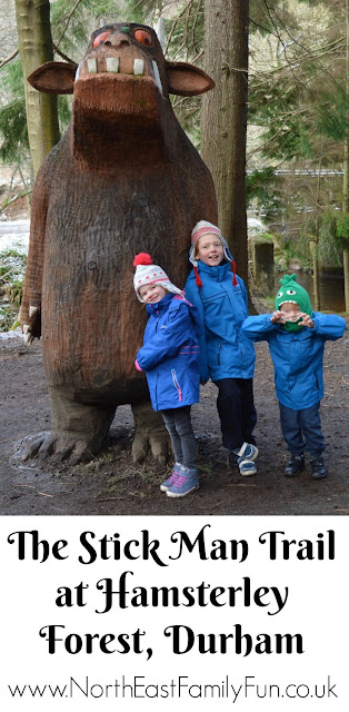 The Stick Man and Gruffalo Trail at Hamsterley Forest in Durham