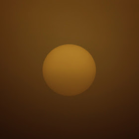 orange ball sunrise