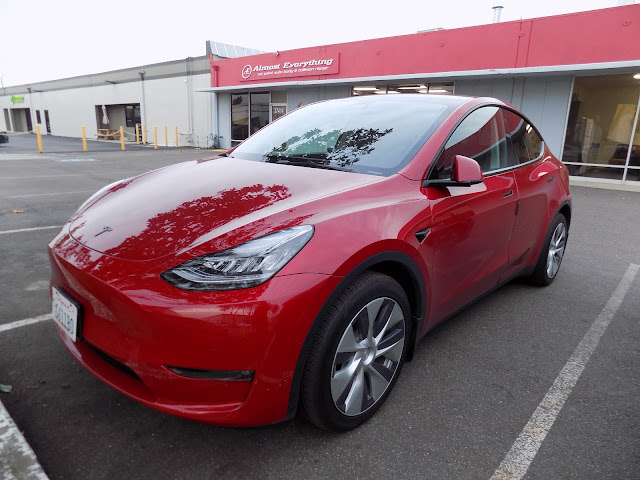 2021 Tesla Model Y-Before color change done at Almost Everything Autobody