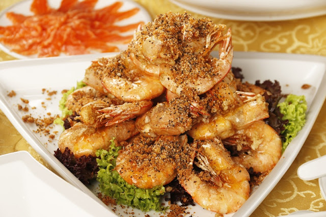 Tung Yuen Mardhiyyah CNY 2024 - Baked White Shell Prawn with Szechuan Mala Spicy Powder